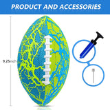 Jasonwell Pool Beach Water Football - Waterproof Football Strong Grip Fun Water Toys Games for Swimming Pool Beach Lake Park Backyard Outdoor Play for Kids Children Teens Adults Family (BG) - Jasonwell