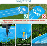 Jasonwell Slip and Slide Lawn Toy - Lawn Water Slides Summer Slip Waterslide for Kids Adults 20ft Extra Long with Sprinkler N 3 Bodyboards Backyard Games Outdoor Splash Water Toys Outside Play Park - Jasonwell