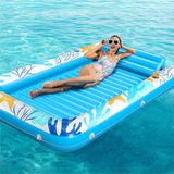 Inflatable Tanning Pool Lounger Float - Jasonwell 4 in 1 Sun Tan Tub Sunbathing Pool Lounge Raft Floatie Toys Water Filled Tanning Bed Mat Pad for Adult Blow Up Kiddie Pool Kids Ball Pit Pool (OB-XL) - Jasonwell