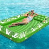 Inflatable Tanning Pool Lounger Float - Jasonwell 4 in 1 Sun Tan Tub Sunbathing Pool Lounge Raft Floatie Toys Water Filled Tanning Bed Mat Pad for Adult Blow Up Kiddie Pool Kids Ball Pit Pool (TG-XL) - Jasonwell