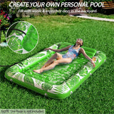 Inflatable Tanning Pool Lounger Float - Jasonwell 4 in 1 Sun Tan Tub Sunbathing Pool Lounge Raft Floatie Toys Water Filled Tanning Bed Mat Pad for Adult Blow Up Kiddie Pool Kids Ball Pit Pool (TG-XL) - Jasonwell
