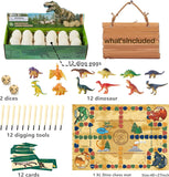 Dinosaur Eggs Dig Kit Toys - 12 Dino Fossil Eggs Excavation Kit w Play Mat for Kids Easter Party Favor Basket Stuffers STEM Toy Christmas Birthday Gift for Boys Girls Age 3 4 5 6 7 8 9 10 + Years Old - Jasonwell