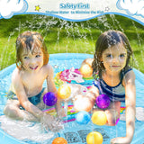 Jasonwell Splash Pad Sprinkler for Kids Splash Play Mat Outdoor Water Toys Inflatable Splash Pad Baby Toddler Pool Boys Girls Children Outside Backyard Dog Sprinkler Pool Age 1 2 3 4 5 6 7 8 9 (68'') - Jasonwell