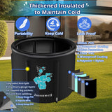 Jasonwell Ice Bath Tub for Athletes - Heavy Duty Cold Water Therapy Plunge Tub Ice Pod for Recovery Portable Ice Barrel Plunge Pool for Outdoor Inflatable Hot Tub Bathtub at Home for Adults 90 gal - Jasonwell