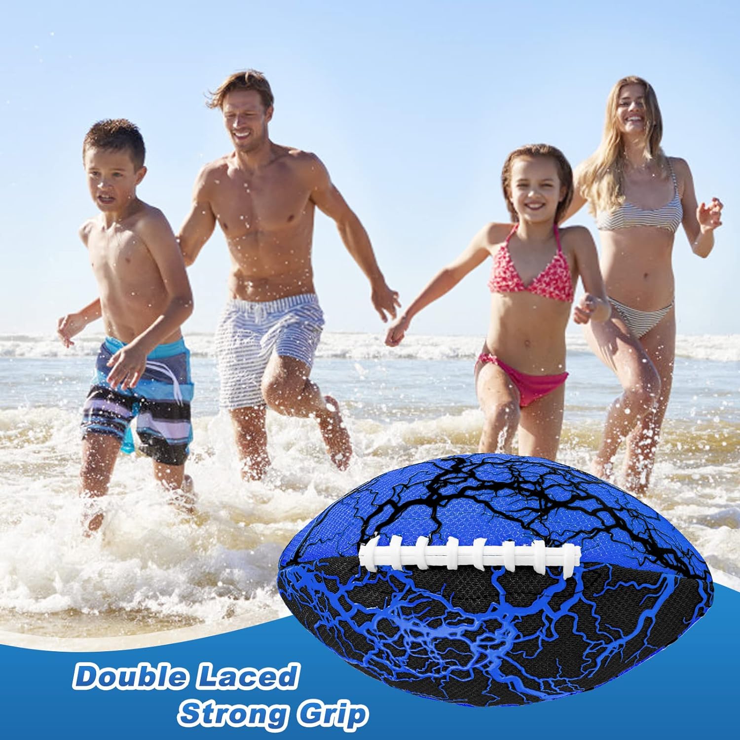 Jasonwell Pool Beach Water Football - Waterproof Football Strong Grip Fun Water Toys Games for Swimming Pool Beach Lake Park Backyard Outdoor Play for Kids Children Teens Adults Family - Jasonwell