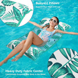 Jasonwell Water Hammock Pool Floats - Fabric Inflatable Pool Hammock Float Floaties 4 in 1 (Saddle Lounge Chair Drifter) Lake Beach Floating Loungers Swimming Pool Rafts Toys for Adults - Jasonwell