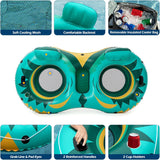 Jasonwell Inflatable River Tube Float - 2 Person Heavy Duty Pool Float With Removable Cooler, Lake Water Tubes for Floating, Raft Lounge Floatie With 2 Cup Holders for Adults