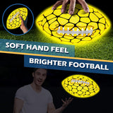 Jasonwell Glow in The Dark Football - Strong Grip Light Up Football Toy Stuff Sports Balls for Boys Kids Teenage Junior Youth Adult Outdoor Christmas Birthday Gifts for Age 6-8 8-12 13 + Year Old No.6 - Jasonwell