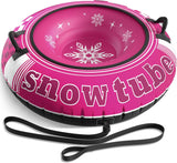Jasonwell Inflatable Snow Tube Sled - Heavy Duty Snow Tubes for Sledding with Premium Canvas Cover for Kids Adults Snow Toy Fun Winter Outdoor Toys Christmas Birthday Gift for Boys Girls Children - Jasonwell