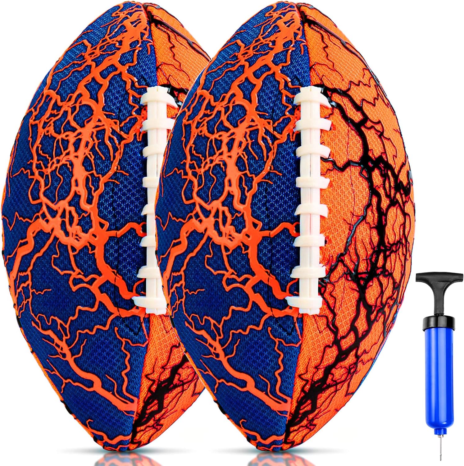 Jasonwell Pool Beach Water Football - 2 Pack Waterproof Football Strong Grip Fun Water Toys Games for Swimming Pool Beach Lake Park Backyard Outdoor Play for Kids Children Teens Adults Family - Jasonwell