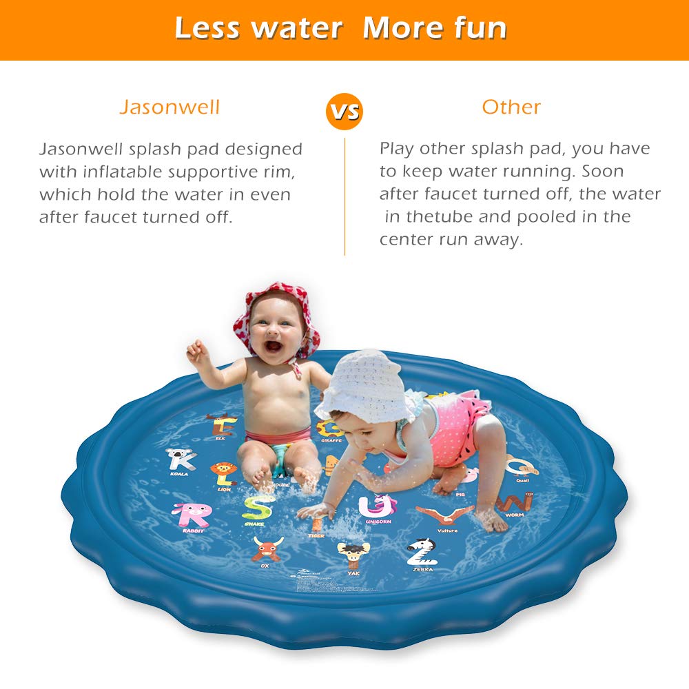 Sprinkler for Kids Toddlers Splash Pad Play Mat - Jasonwell
