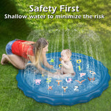 Sprinkler for Kids Toddlers Splash Pad Play Mat - Jasonwell