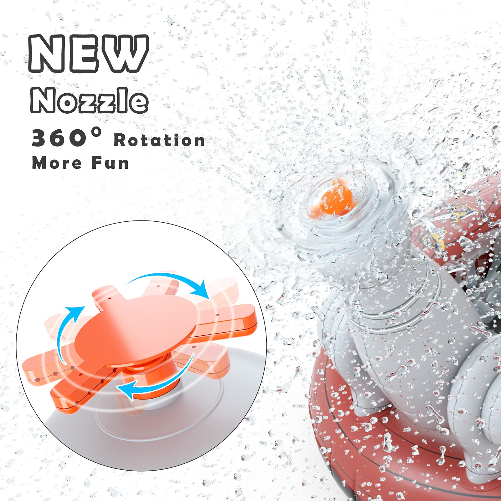 Inflatable Kiddie Pool Sprinkler - Jasonwell