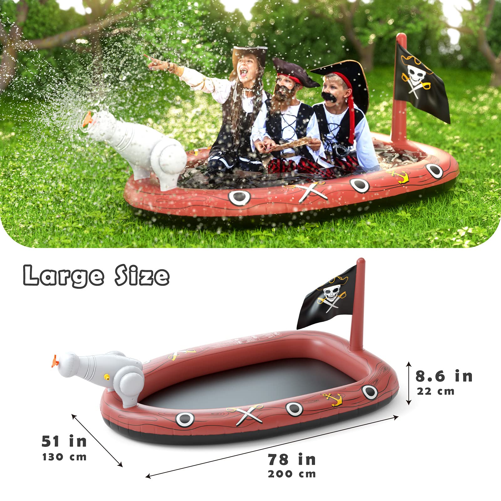 Inflatable Kiddie Pool Sprinkler - Jasonwell