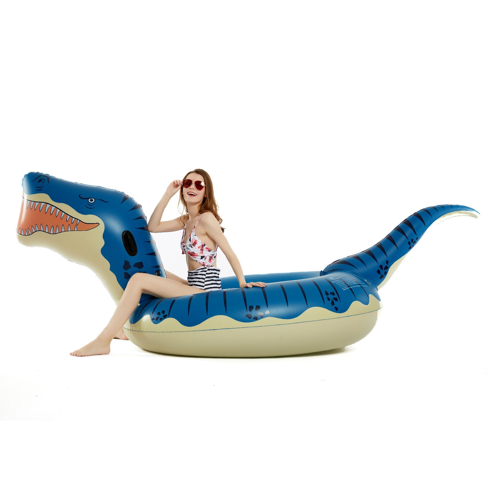 Orange Dinosaur-Shaped Pool Floats - Jasonwell