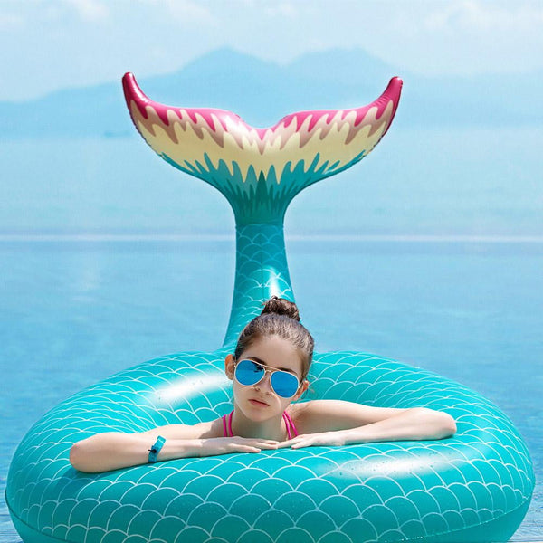 Mermaid hot sale inflatable pool