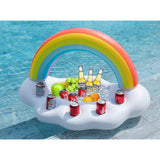 Rainbow Cloud Inflatable Drink Holder Floating - Jasonwell