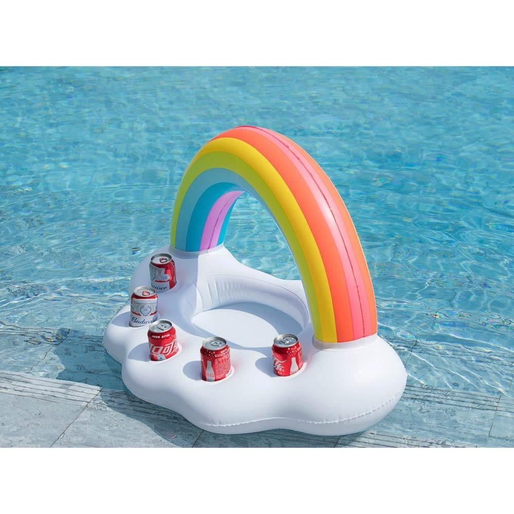 Rainbow Cloud Inflatable Drink Holder Floating - Jasonwell