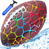 Jasonwell Pool Beach Water Football - Strong Grip Waterproof Football for All-Weather Play Pool Toys Beach Games Outdoor Sports Lake Toy Christmas Birthday Gifts for Kids Boys Teens Adults - Jasonwell