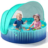 Jasonwell Kiddie Baby Pool with Canopy - Foldable Infant Toddler Kids Pool with Shade Baby Beach Essentials Tent Swimming Wading Pools for Toddlers 1-3 + Kids Dogs Ball Pit Backyard Water Play G, 40