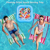 Jasonwell Pool Floats Adult Games - 2 Pack Fabric Inflatable Pool Floaties Water Hammock Chair w Floating Table Waterproof Playing Cards Party Game Toys Lake Lounger Raft Pool Hammock Float Floaty G - Jasonwell