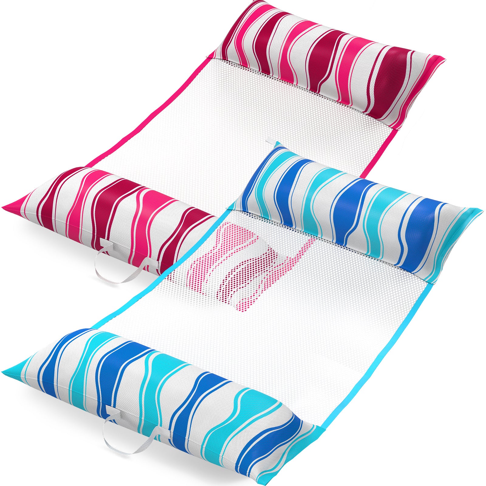 Cloth Pool Float Jasonwell Inflatable Pool Floats Adult - 2 pack Fabric Pool Hammock Fl