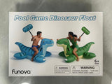 Funnova　Pool Games Toys Floats -2Pack Inflatable Dinosaur Pool Floats with Blow Up Toy Hammers
