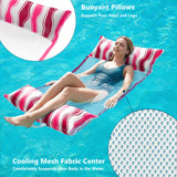 Jasonwell Inflatable Pool Floats Adult - Fabric Pool Hammock Floaties Water Hammock Lake Beach Floating Lounger Chair Swimming Pool Noodles Mesh Party Floaty Toys Fun for Adults Heavy Duty (ROSE) - Jasonwell