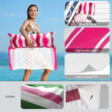 Jasonwell Inflatable Pool Floats Adult - 2 pack Fabric Pool Hammock Floaties Water Hammock Lake Beach Floating Lounger Chair Swimming Pool Float Party Floaty Toys Fun for Adults Heavy Duty (BU&ROSE) - Jasonwell