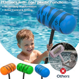 Jasonwell Pool Games Toys Floats - Inflatable Dinosaur Pool Floats with Blow Up Toy Hammers Ride on Pool Floaties for Kids Teens Adults Lounge Rafts Summer Lake Beach Party Decorations (GN&BU, XL) - Jasonwell