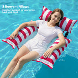 Jasonwell Inflatable Pool Floats Adult - Fabric Pool Floaties Chair Lake Beach Floating Lounger Chair Swimming Pool Noodles Water Hammock Float Mesh Party Floaty Toys Fun for Adults Heavy Duty (Rose) (Copy) (Copy) - Jasonwell