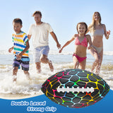 Jasonwell Pool Beach Water Football - Strong Grip Waterproof Football for All-Weather Play Pool Toys Beach Games Outdoor Sports Lake Toy Christmas Birthday Gifts for Kids Boys Teens Adults - Jasonwell