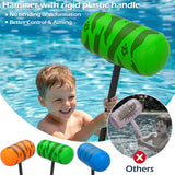 Jasonwell Pool Games Toys Floats - Inflatable Dinosaur Pool Floats with Blow Up Toy Hammers Ride on Pool Floaties for Kids Teens Adults Lounge Rafts Summer Lake Beach Party Decorations (GN.&Org. XL) - Jasonwell