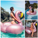 Jasonwell Giant Inflatable Flamingo Pool Float with Fast Valves Summer Beach Swimming Pool Floatie Lounge Floating Raft Outdoor Party Decorations Toys for Adults (XXXL)
