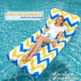 Jasonwell Inflatable Pool Float Adult - Ultra-Comfort Soft Fabric Pool Floaties Lounge Floats Floating Chair Raft with Adjustable Backrest Air Water Lounger Tanning Float for Pool Beach Party - Jasonwell