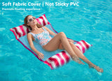 Jasonwell Inflatable Pool Floats Adult - Fabric Pool Hammock Floaties Water Hammock Lake Beach Floating Lounger Chair Swimming Pool Noodles Mesh Party Floaty Toys Fun for Adults Heavy Duty (ROSE) - Jasonwell