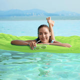 Jasonwell Giant Inflatable Floating Mat - Pool Float Lake Float Raft Lounge Floating Water Mat for Swimming Pool Floatie Lounger Beach Pool Party Toy Adults (Chartreuse-XL)