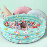 Jasonwell Inflatable Baby Kiddie Pool - Kids Paddling Pool Toddler Baby Swimming Pool Blow Up Ball Pit Pool Infant Wading Pool for Backyard (51in Unicorn)