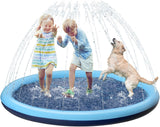 Jasonwell Kids Dog Splash Pad Sprinkler Non Slip Dogs Sprinkler Pad Splash Pool Puppy Dog Pool Summer Outdoor Water Toys Backyard Durable Splash Pad for Toddlers Kids Small Medium Large Dogs Pets Bl