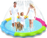 Kids Dog Splash Pad Sprinkler - Jasonwell Non Slip Dog Sprinkler Pad Splash Pool Puppy Dogs Pool Summer Outdoor Water Toys Backyard Durable Splash Pad for Toddlers Kids Small Medium Large Dogs Pet 76