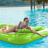 Inflatable Tanning Pool Lounger Float - Jasonwell 4 in 1 Sun Tan Tub Sunbathing Pool Lounge Raft Floatie Toys Water Filled Tanning Bed Mat Pad for Adult Blow Up Kiddie Pool Kids Ball Pit Pool (KR-XXL)