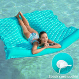 Jasonwell Giant Inflatable Floating Mat - Pool Float Lake Float Raft Lounge Floating Water Mat for Swimming Pool Floatie Lounger Beach Pool Party Toy Adults (Green-XL)