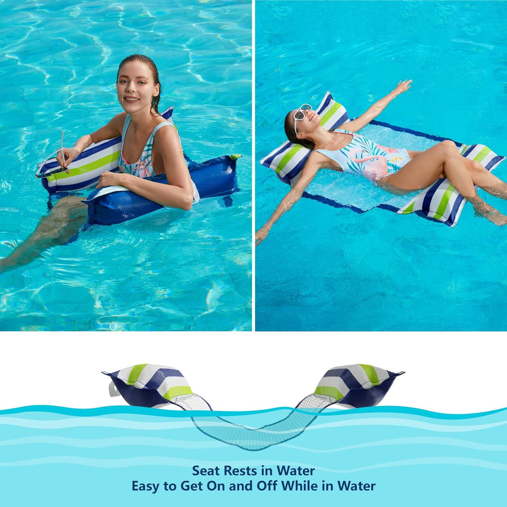 Adult Hammock Pool Floats - Flamingo Inflatable Swimming Rafts Floaties