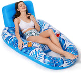 Jasonwell Inflatable Pool Float Adult - Pool Floaties Lounger Floats Raft Floating Chair Water Floaties for Swimming Pool Lake Lounge Float with Cup Holders Beach Pool Party Toys for Adults - Jasonwell