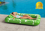 Inflatable Tanning Pool Lounger Float - Jasonwell 4 in 1 Sun Tan Tub Sunbathing Pool Lounge Raft Floatie Toys Water Filled Tanning Bed Mat Pad for Adult Blow Up Kiddie Pool Kids Ball Pit Pool (TG-L)