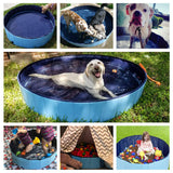 Jasonwell Foldable Dog Pet Bath Pool Collapsible Dog Pet Pool Bathing Tub Kiddie Pool Doggie Wading Pool for Puppy Small Medium Large Dogs Cats and Kids Blue (Copy) - Jasonwell