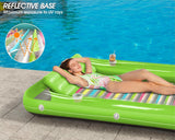 Inflatable Tanning Pool Lounger Float - Jasonwell 4 in 1 Sun Tan Tub Sunbathing Pool Lounge Raft Floatie Toys Water Filled Tanning Bed Mat Pad for Adult Blow Up Kiddie Pool Kids Ball Pit Pool (KR-XXL)