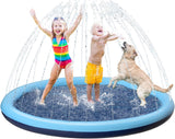 Kids Dog Splash Pad Sprinkler - Jasonwell Non Slip Dog Sprinkler Pad Splash Pool Puppy Dog Pool Summer Outdoor Water Toys Backyard Durable Splash Pad for Toddlers Kids Small Medium Large Dogs Pets