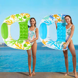 Jasonwell Inflatable Pool Float Chair - 2Pack Floating Pool Chair Lounge Floats for Swimming Pool Water Chair Pool Lounger with Cup Holder Pool Toy Party Floaties for Adults (BB-XL)
