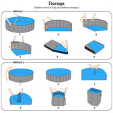Jasonwell Foldable Dog Pet Bath Pool Collapsible Dog Pet Pool Bathing Tub Kiddie Pool Doggie Wading Pool for Puppy Small Medium Large Dogs Cats and Kids 39.5" Grey